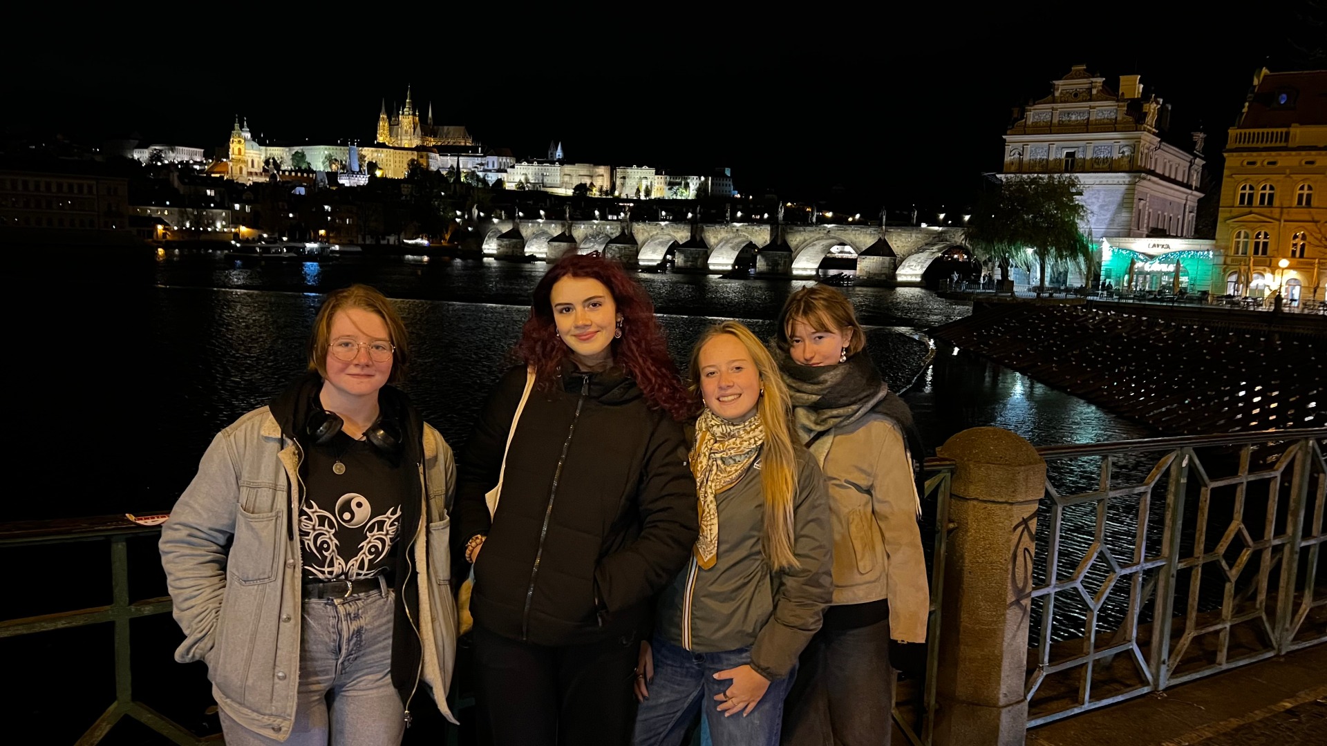 Francouzské studentky na naší škole