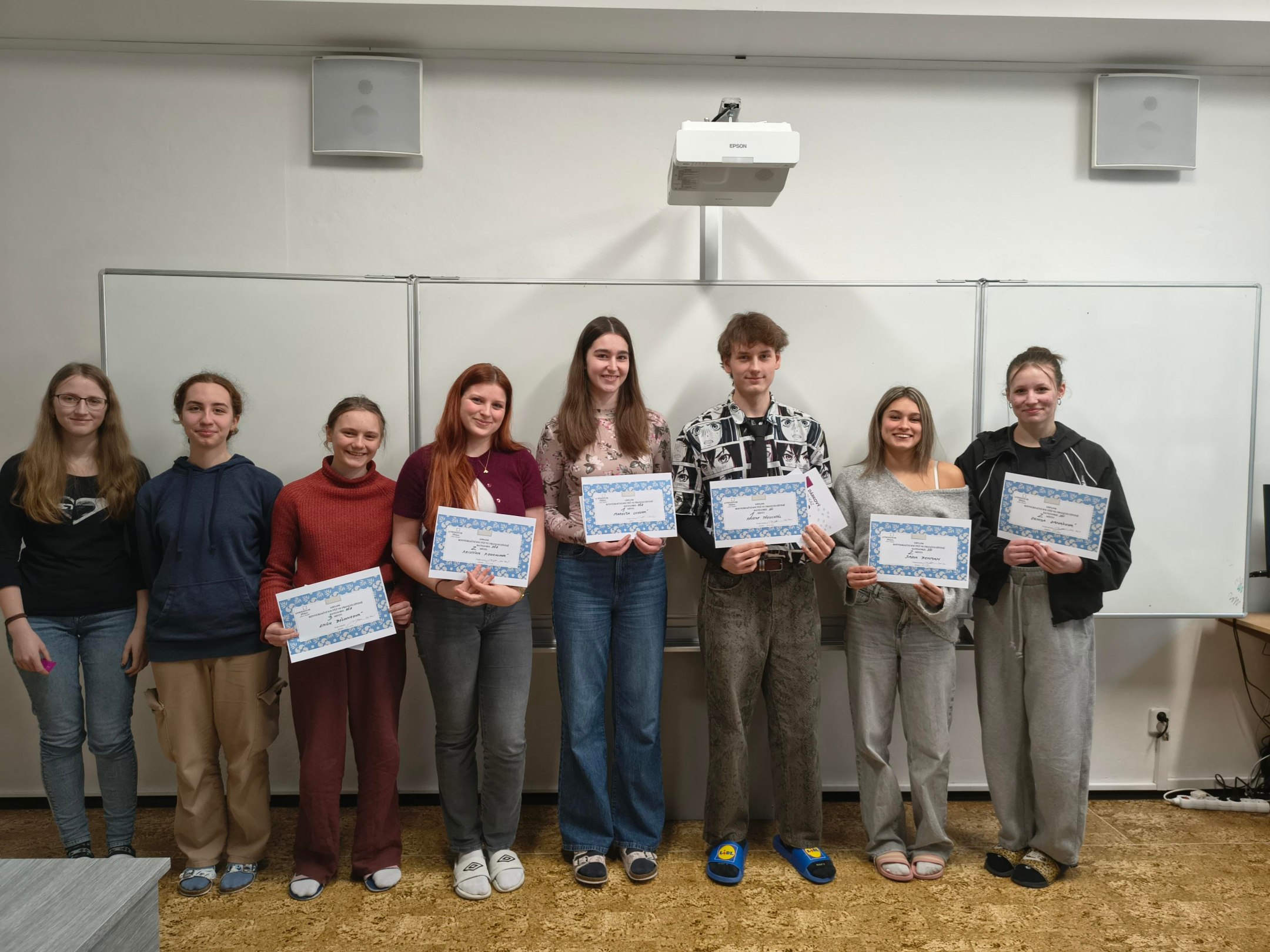 Školní kolo konverzační soutěže ve francouzštině