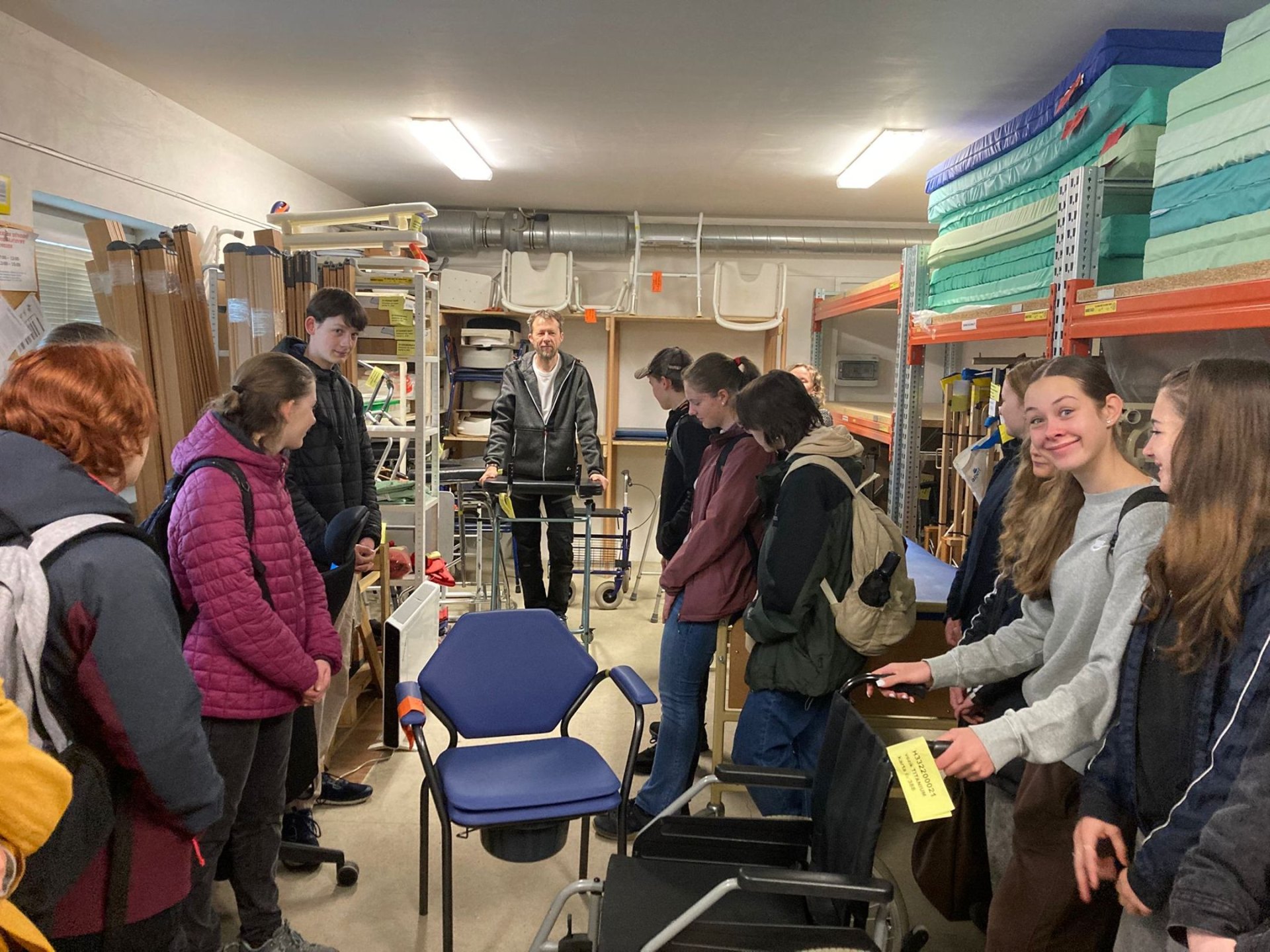 Exkurze 2A6 v hospici Bárka