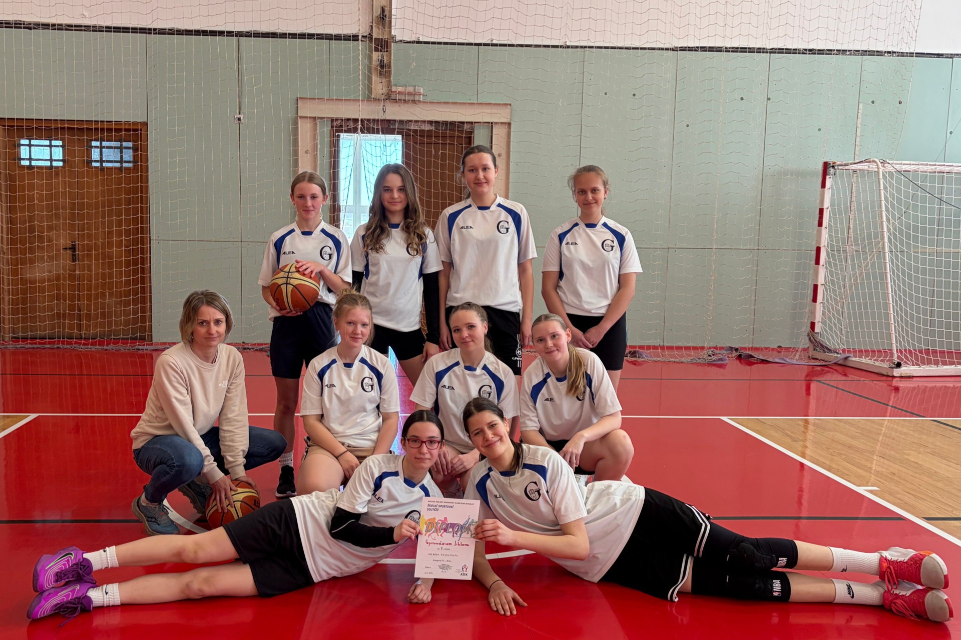 Vítězství v okresním kole basketbalu škol